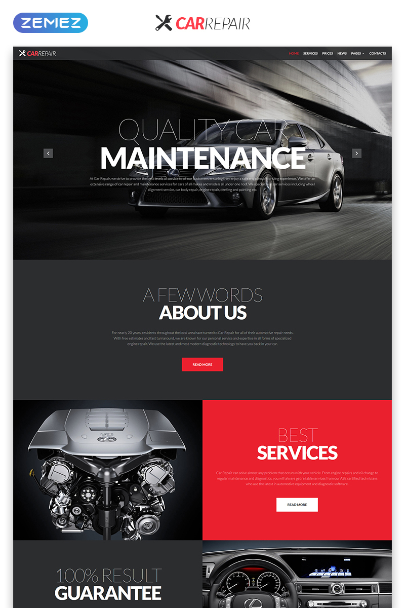 Car Repair – Cars & Motorcycles Creative Responsive Html Website Template Pertaining To Automotive Gift Certificate Template