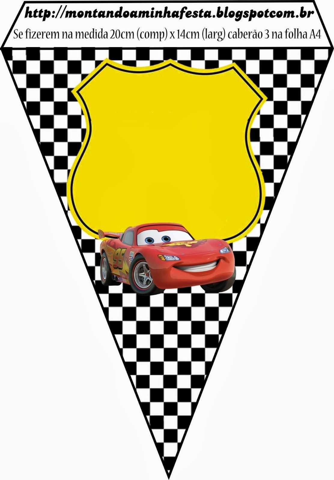 Cars: Invitations And Free Party Printables. … | Disney Cars Pertaining To Cars Birthday Banner Template