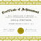 Certificate Of Academic Achievement Template | Photo Stock With Player Of The Day Certificate Template