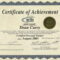 Certificate Of Achievement Army Template ] – Army Inside Certificate Of Achievement Army Template