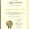 Certificate Of Appreciation Miami Dade County 2012 | Words In Felicitation Certificate Template