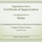 Certificate Of Appreciation – Templates | Certificate Of Regarding Employee Anniversary Certificate Template