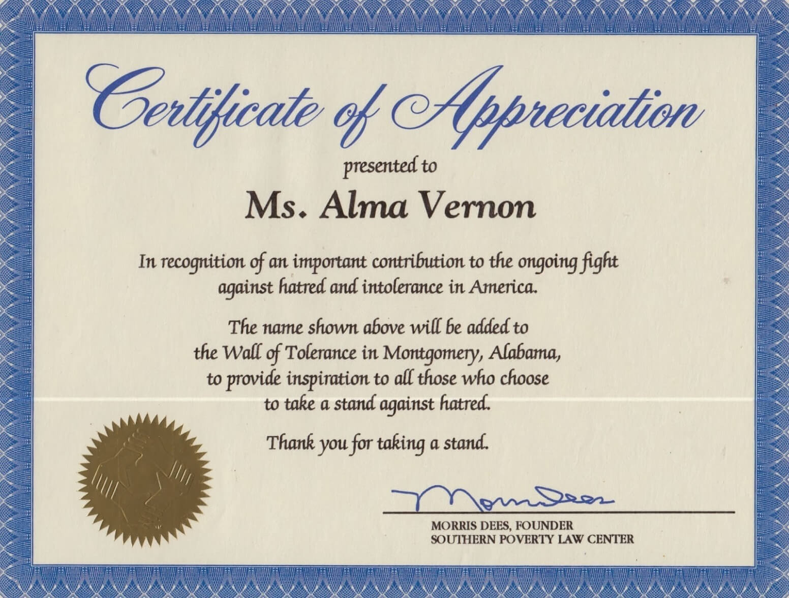 Certificate Of Appreciation Volunteer – Forza With Regard To Volunteer Certificate Template