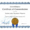 Certificate Of Commendation From The City Of Santee | Santee In Recognition Of Service Certificate Template