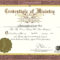 Certificate Of Ordination For Deaconess Example With Regard To Ordination Certificate Template