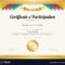 Certificate Of Participation Template Intended For Free Templates For Certificates Of Participation
