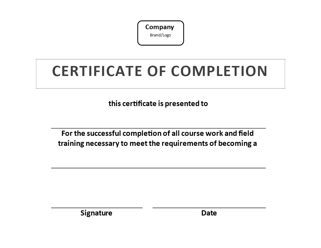 Certificate Of Training Completion Example | Templates At Regarding Free Training Completion Certificate Templates