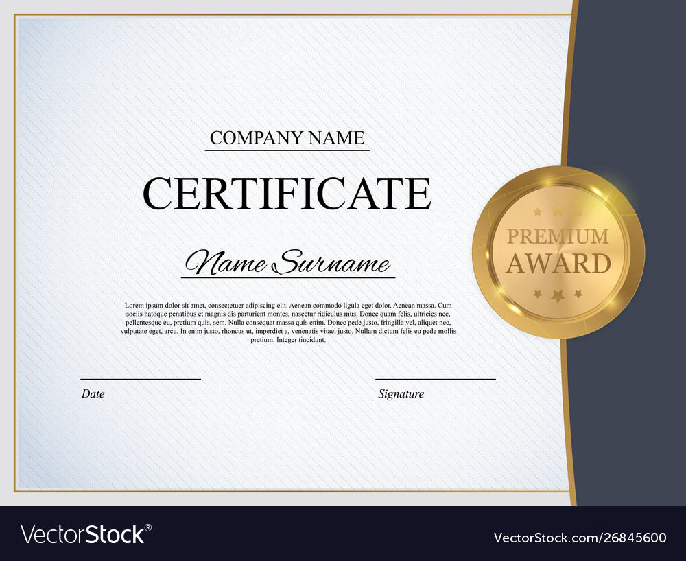 Certificate Template Background Award Diploma Pertaining To Academic Award Certificate Template
