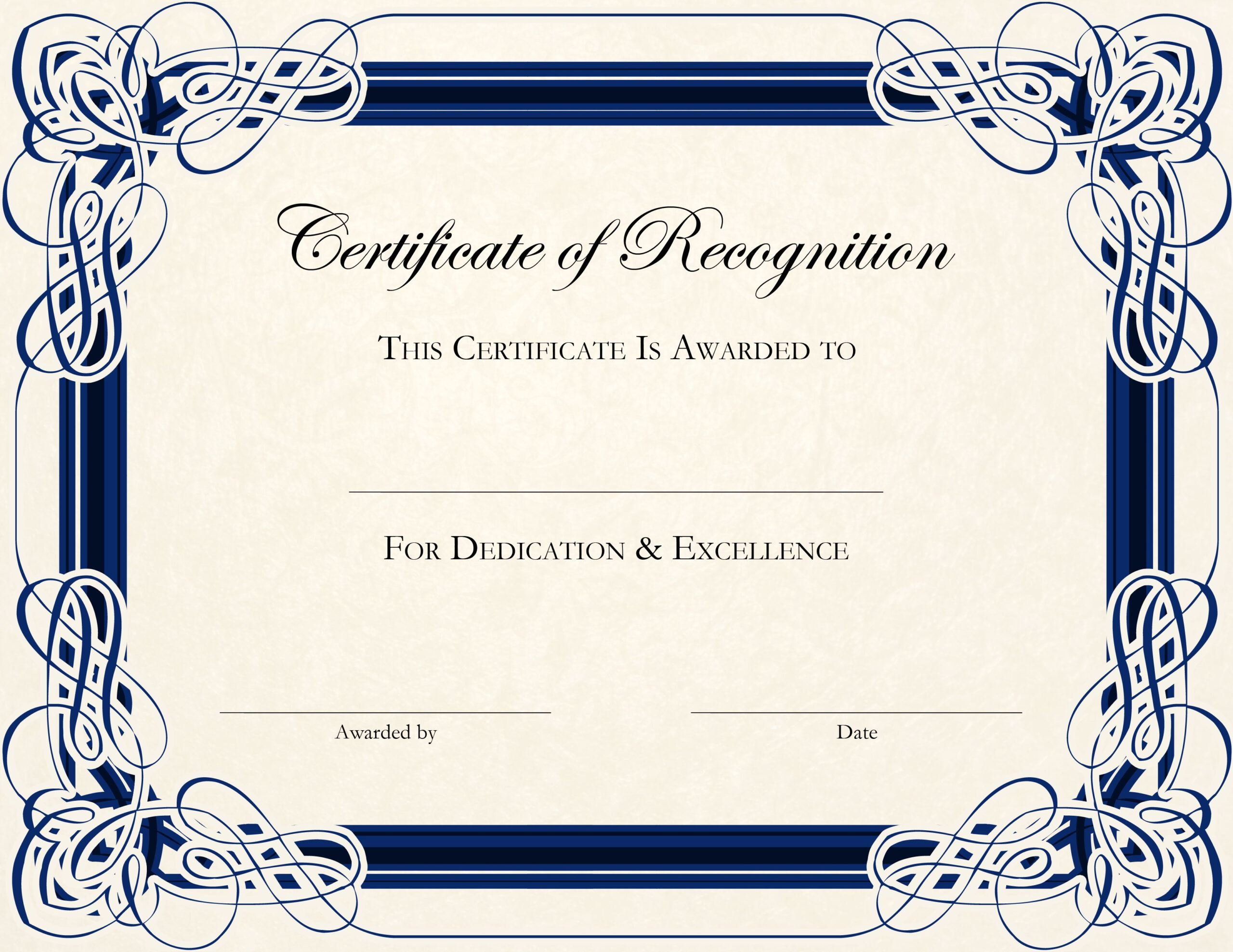 Certificate Template Designs Recognition Docs | Certificate For Powerpoint Certificate Templates Free Download