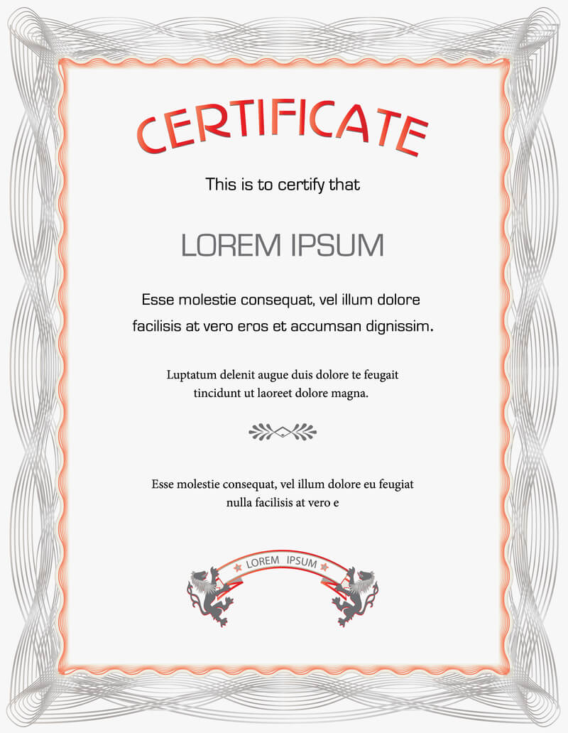 Certificate Template Download ] – Certificate Design Inside Beautiful Certificate Templates