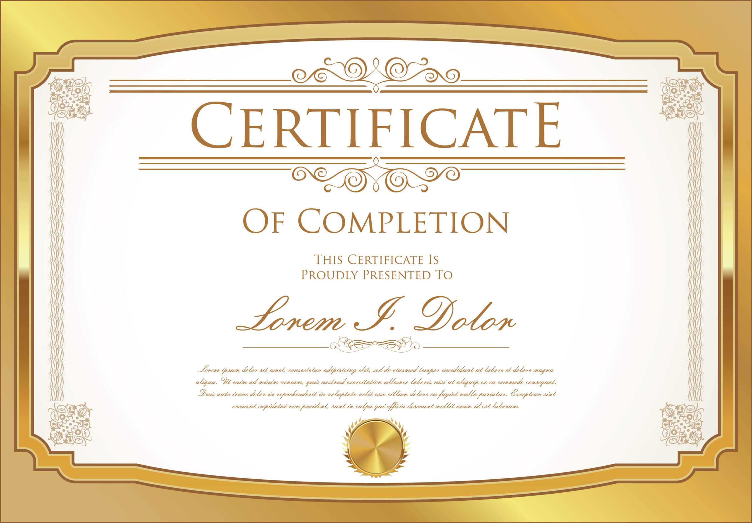 Certificate Template – Download Free Vectors, Clipart For Commemorative Certificate Template