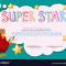 Certificate Template For Super Star Regarding Star Certificate Templates Free