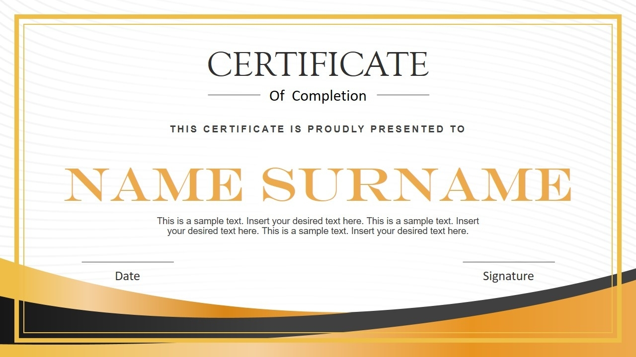 Certificate Template Powerpoint | Safebest.xyz For Award Certificate Template Powerpoint