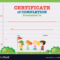 Certificate Template With Kids Walking In The Park within Walking Certificate Templates