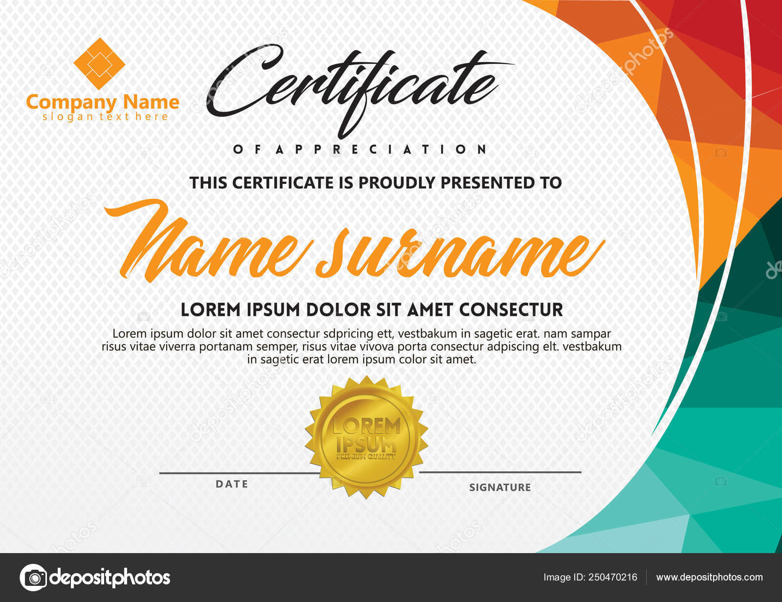 Certificate Template With Polygonal Style And Modern Pattern Regarding Workshop Certificate Template