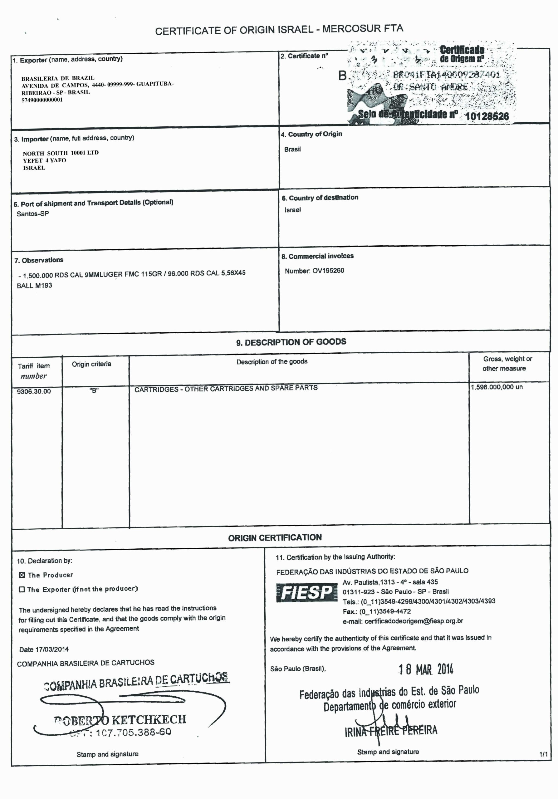 Certificate Templates: 2014 Nafta Certificate Of Origin Template Inside Nafta Certificate Template