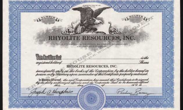 Certificate Templates: Corporate Bond Certificate Template with regard to Corporate Bond Certificate Template