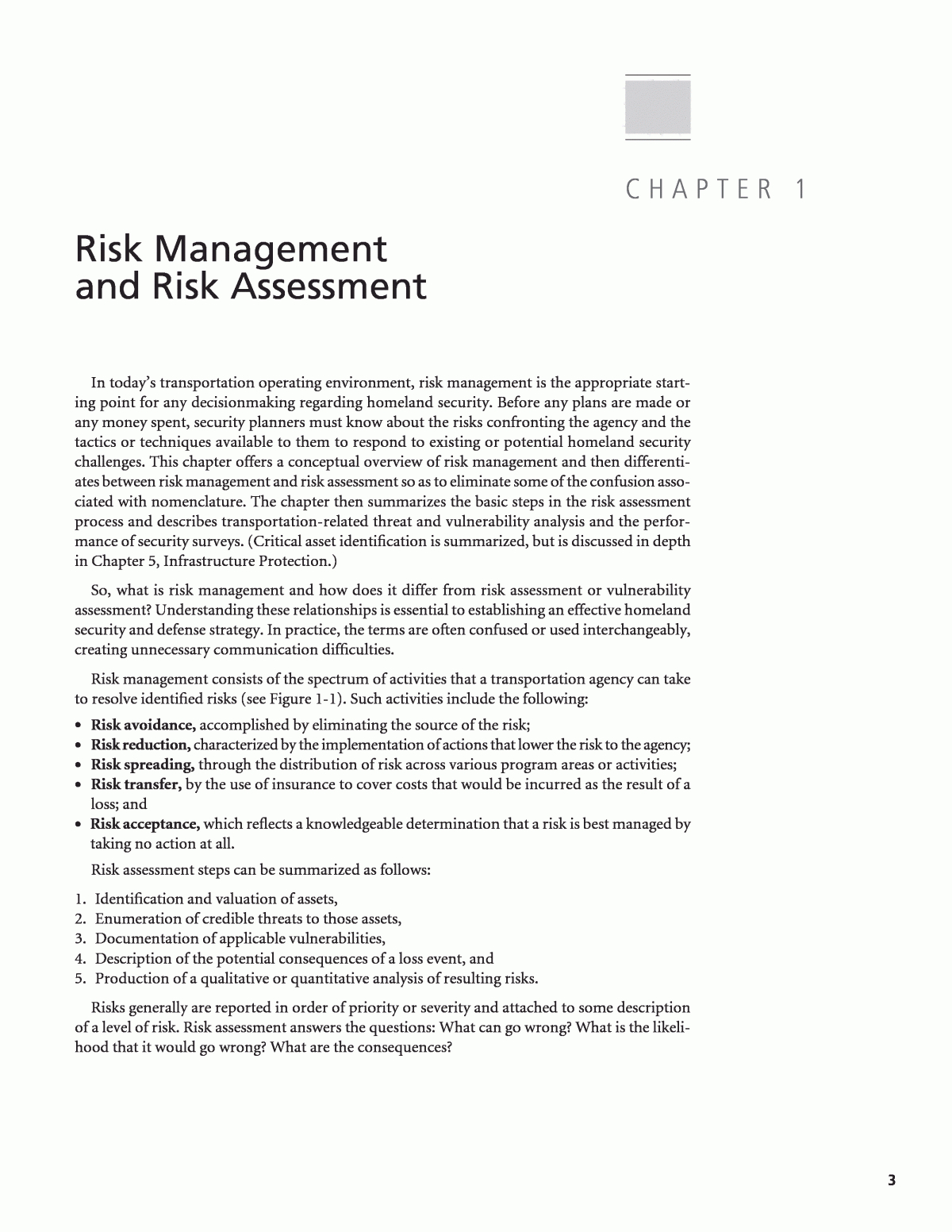 Chapter 1 – Risk Management And Risk Assessment | Security Intended For Physical Security Risk Assessment Report Template