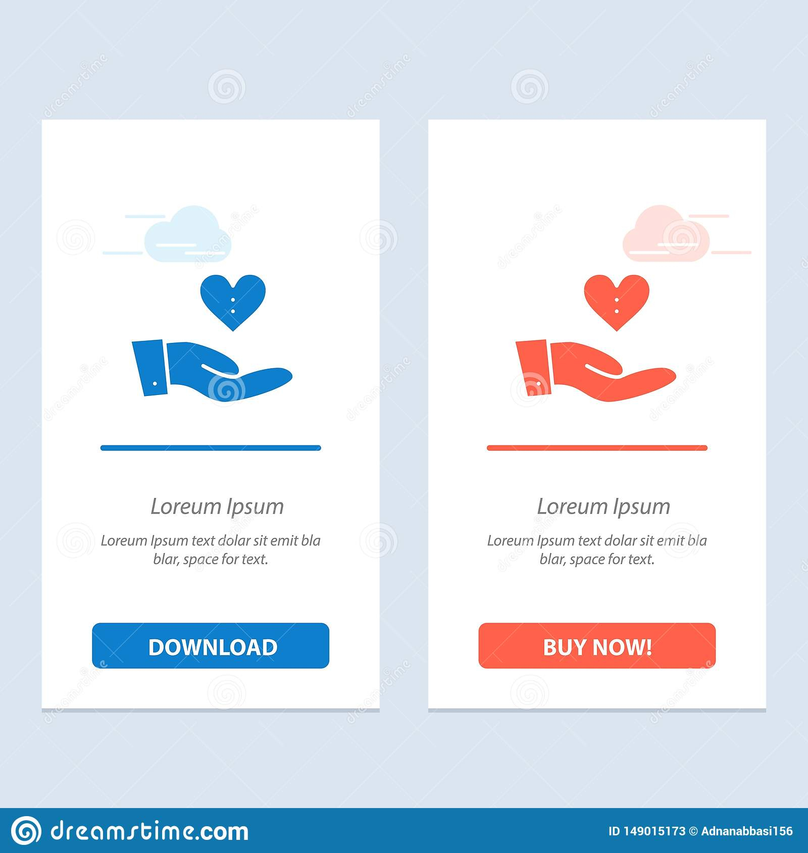 Charity, Donation, Giving, Hand, Love Blue And Red Download Inside Donation Card Template Free