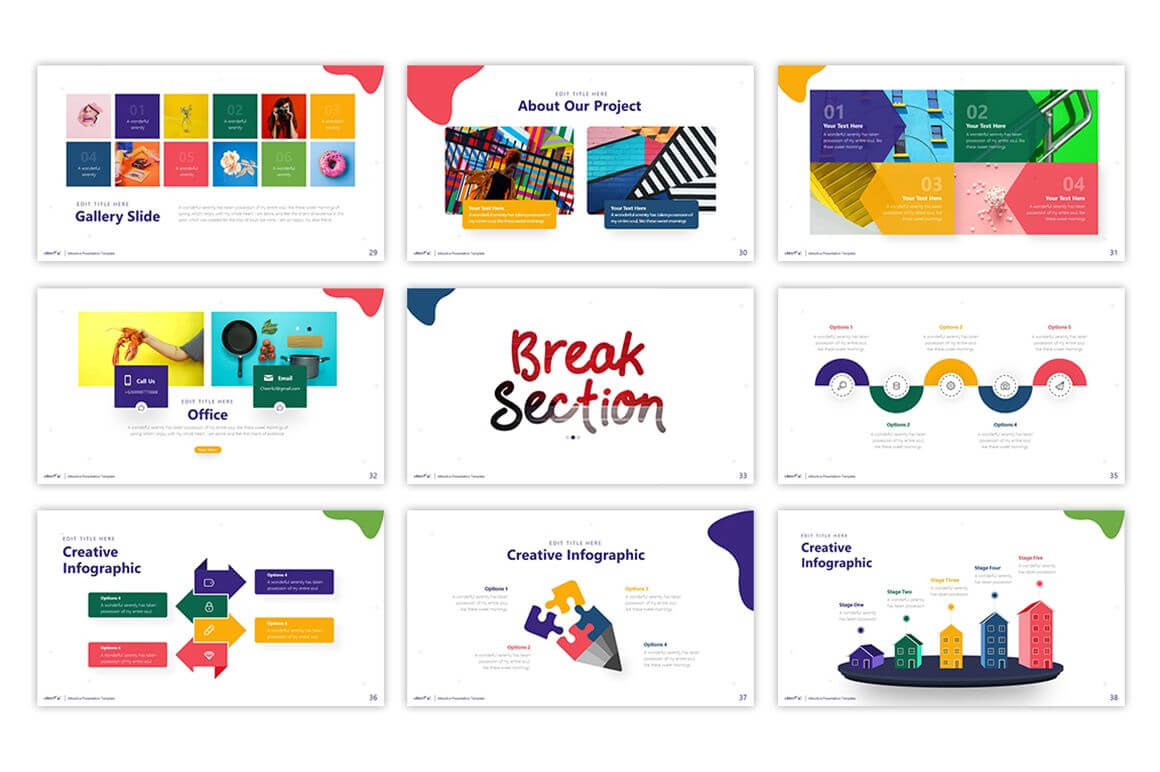 Cheerful – Attractive Powerpoint Template #75495 | Templates Intended For Pretty Powerpoint Templates