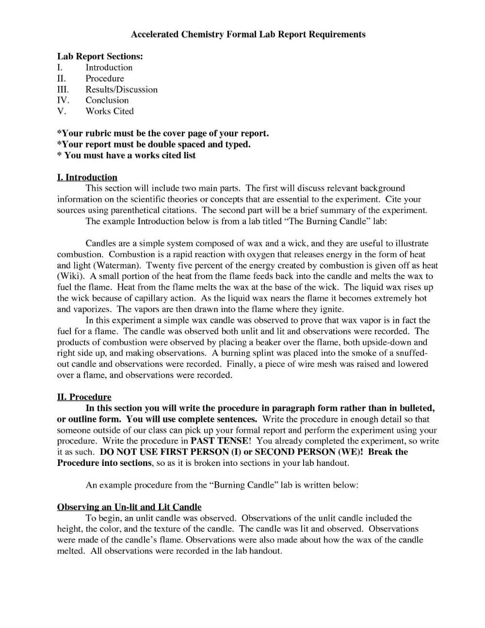 Chemistry Lab Report Template 7 – Fabulous Florida Keys Pertaining To Chemistry Lab Report Template