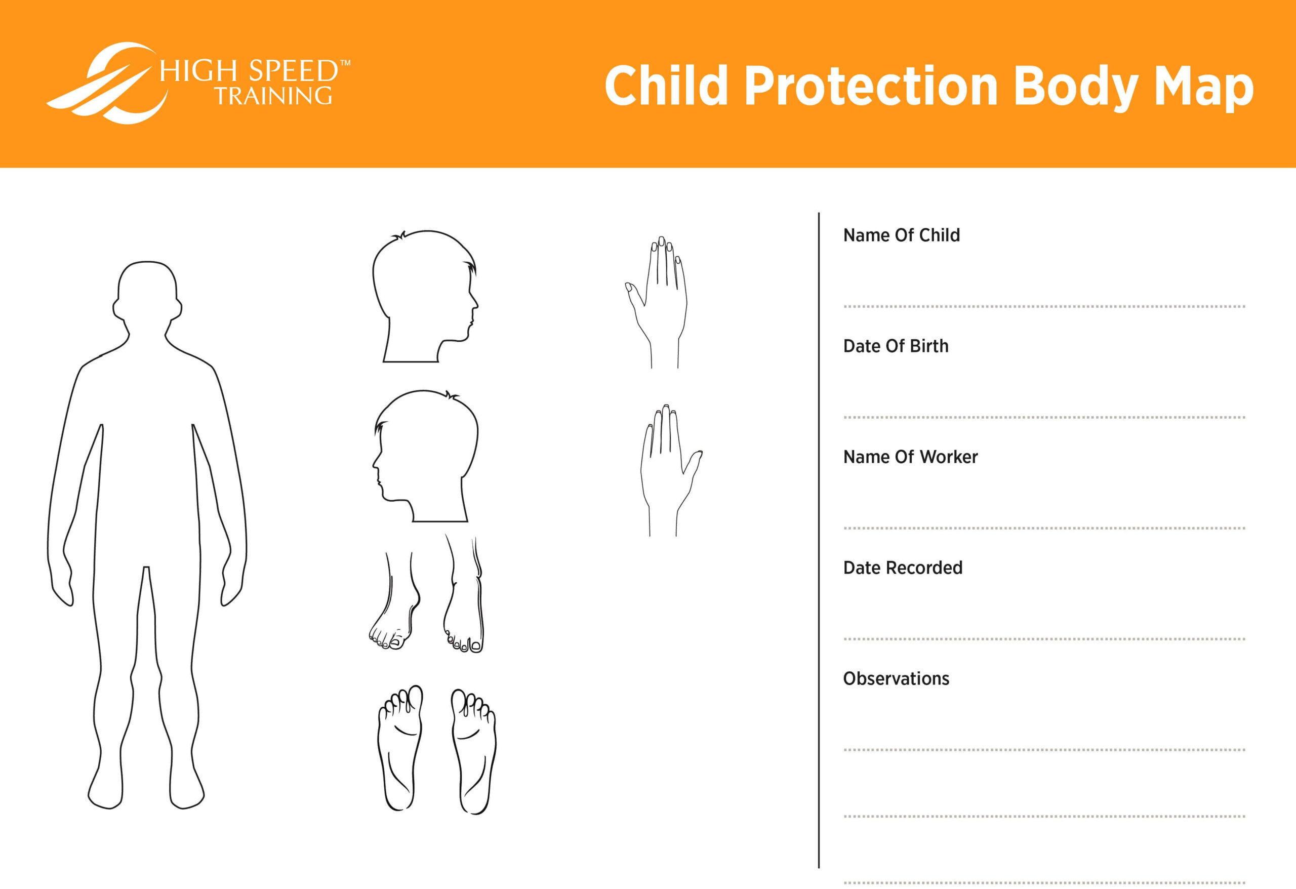 Child Protection Body Map Template | Safeguarding Advice Within Blank Body Map Template