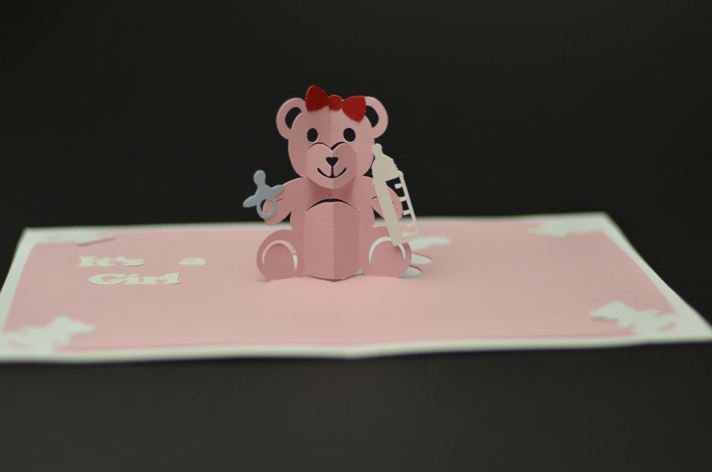 Chocoviolet: How To Make Teddy Bear Pop Up Card Within Wedding Pop Up Card Template Free