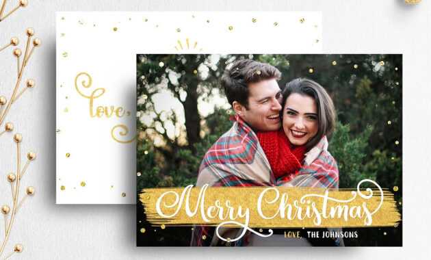 Christmas Card Template For Photographer | 007 within Holiday Card Templates For Photographers