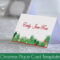 Christmas Place Name Card Template | Easy To Edit And Print In Foldable Card Template Word