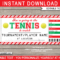 Christmas Tennis Gift Tickets With Tennis Gift Certificate Template