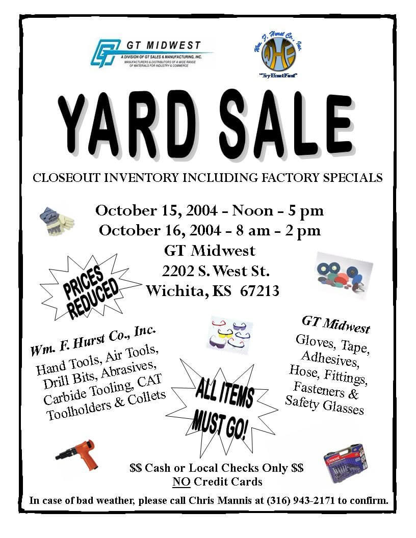Church Yard Sale Flyer | Gt Midwest: Garage Sale | Sale In Yard Sale Flyer Template Word