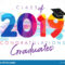 Class Of 2019 Year Graduation Banner, Awards Concept Stock Inside Graduation Banner Template