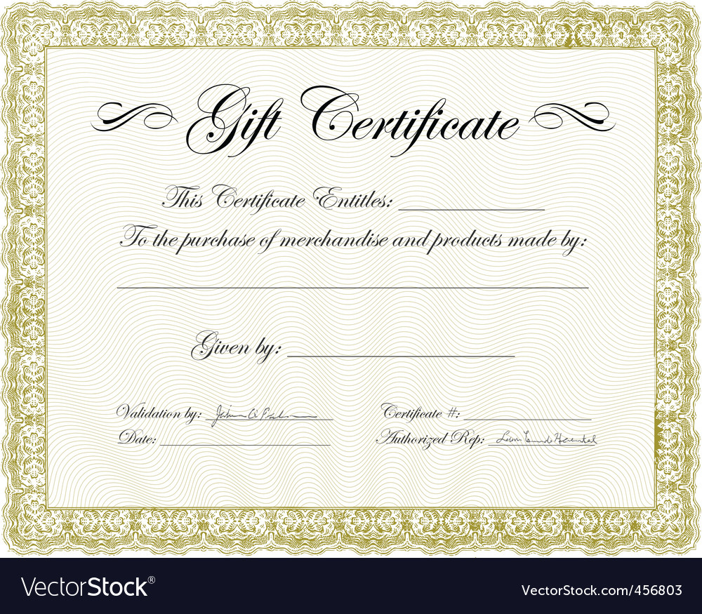 Classy Gift Certificate Template | Certificatetemplategift With Regard To Validation Certificate Template