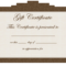 Clipart Gift Certificate Template With Regard To Graduation Gift Certificate Template Free