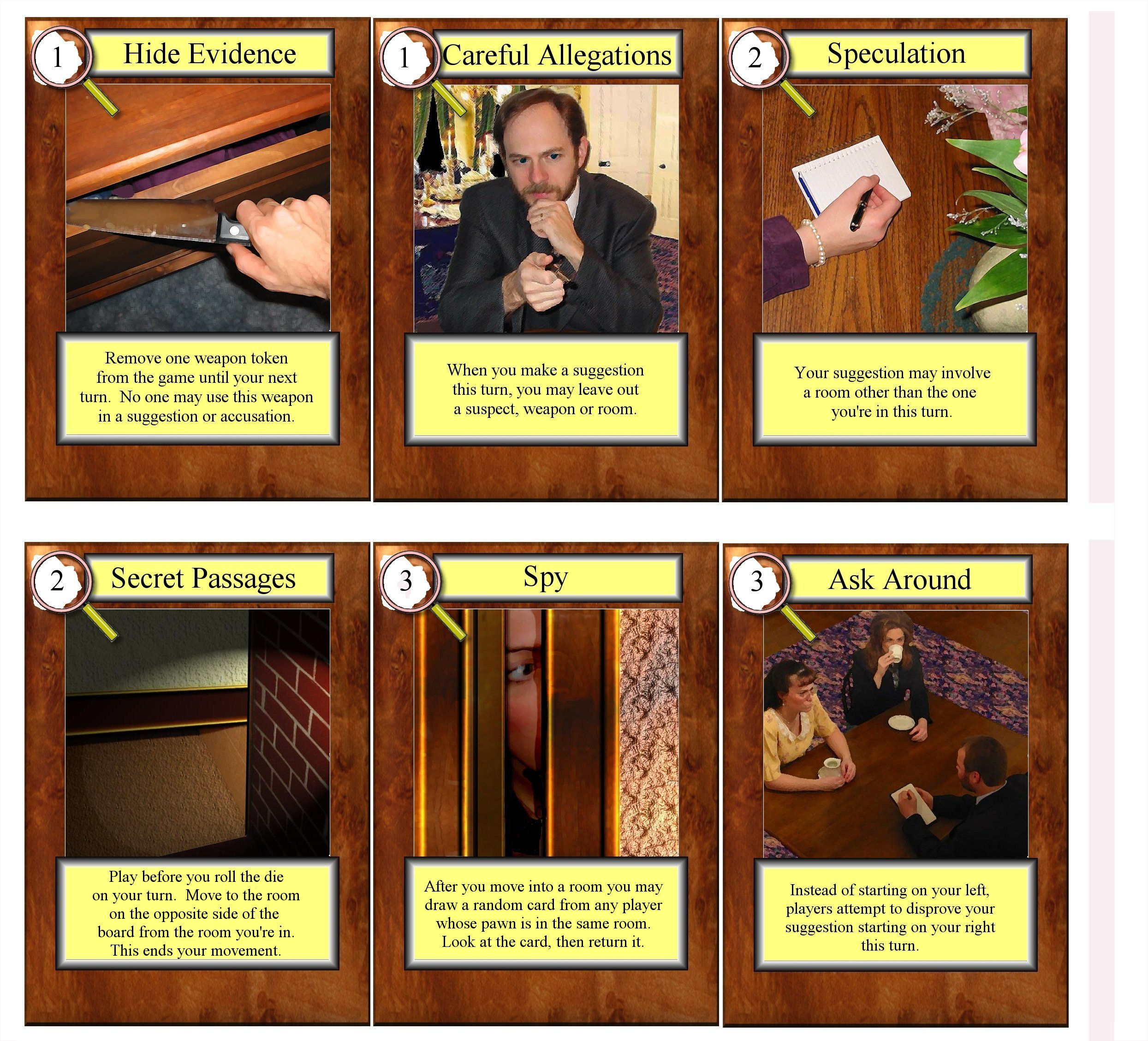 Clue Cards Within Clue Card Template