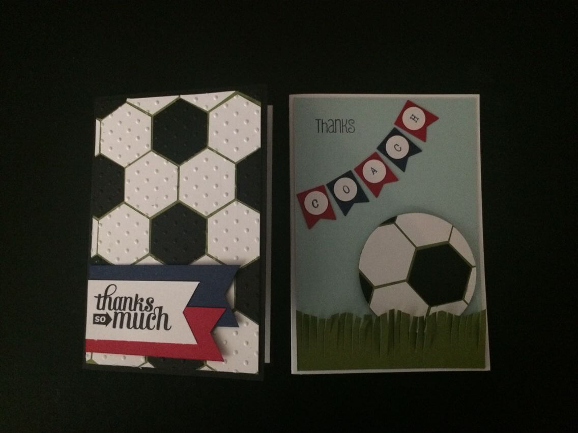 Coach Card Soccer | Scrapbook Cards, Soccer Cards, Cards Pertaining To Soccer Thank You Card Template