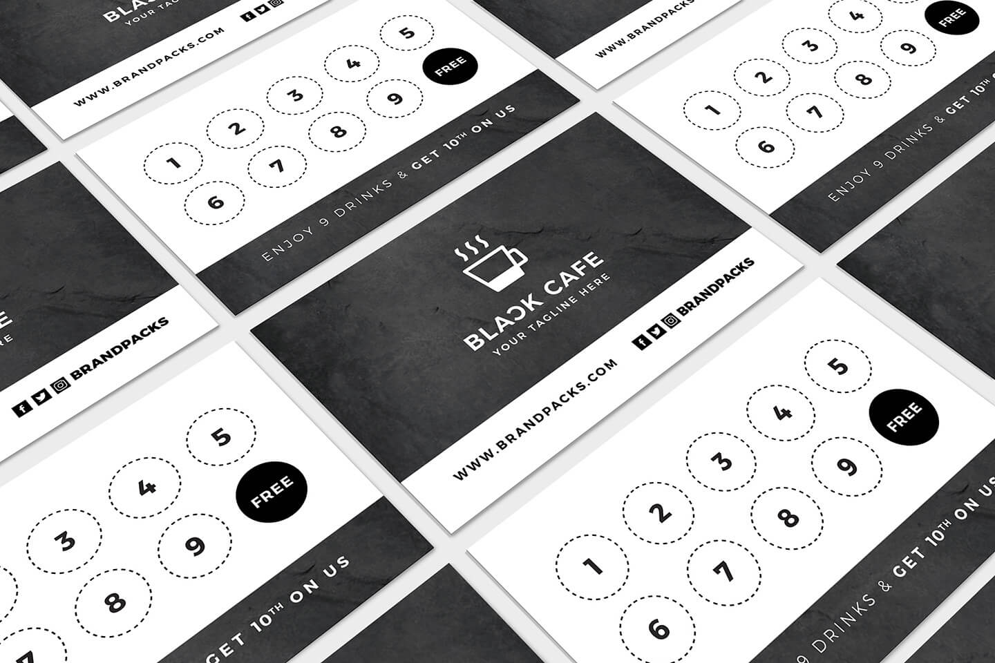 Coffee Loyalty Card Template Free – Ironi.celikdemirsan Pertaining To Loyalty Card Design Template