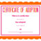 Collection Of Free Adopting Clipart Certificate. Download On Intended For Blank Adoption Certificate Template