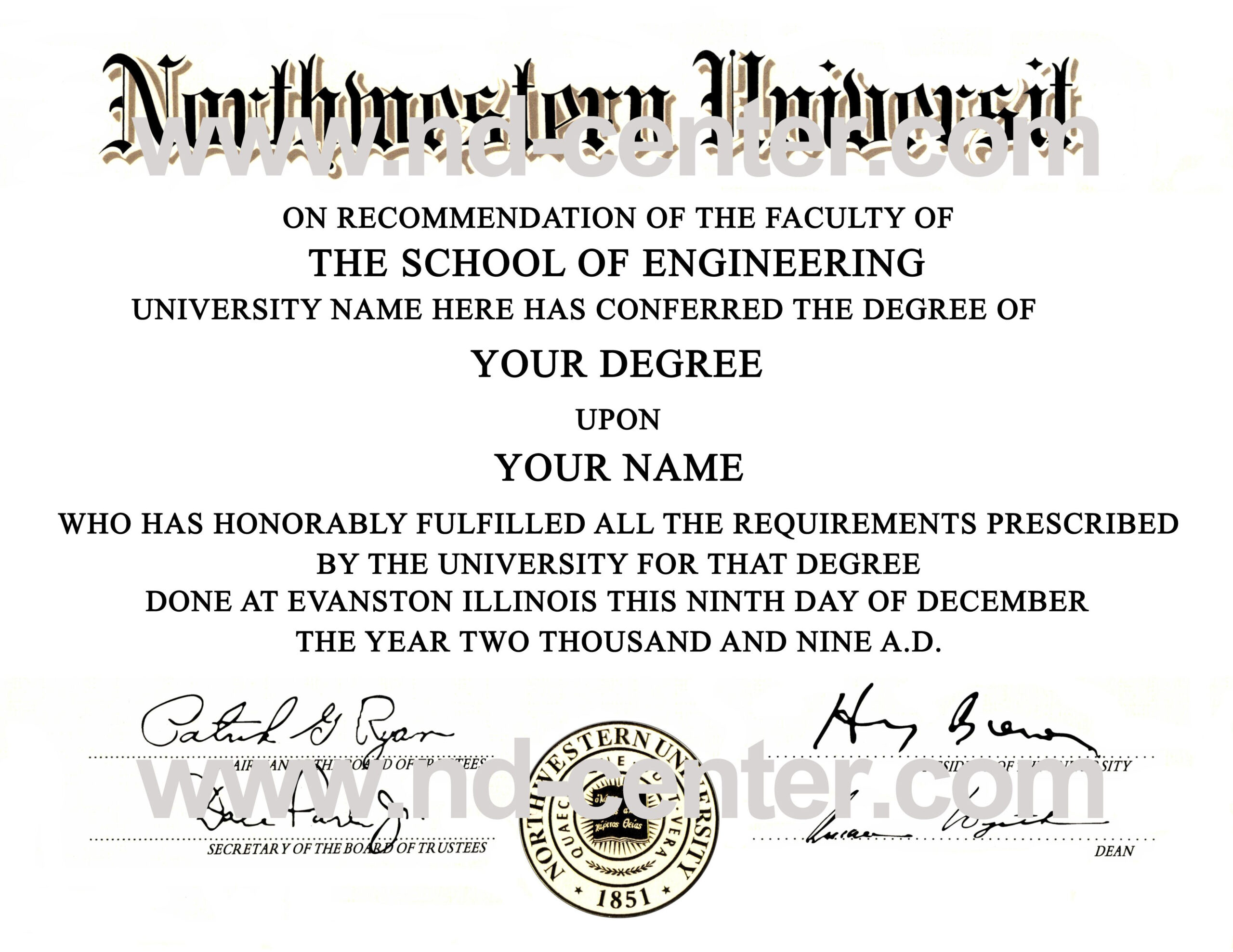 College Degree Certificate Templates Quality Fake Diploma Regarding University Graduation Certificate Template