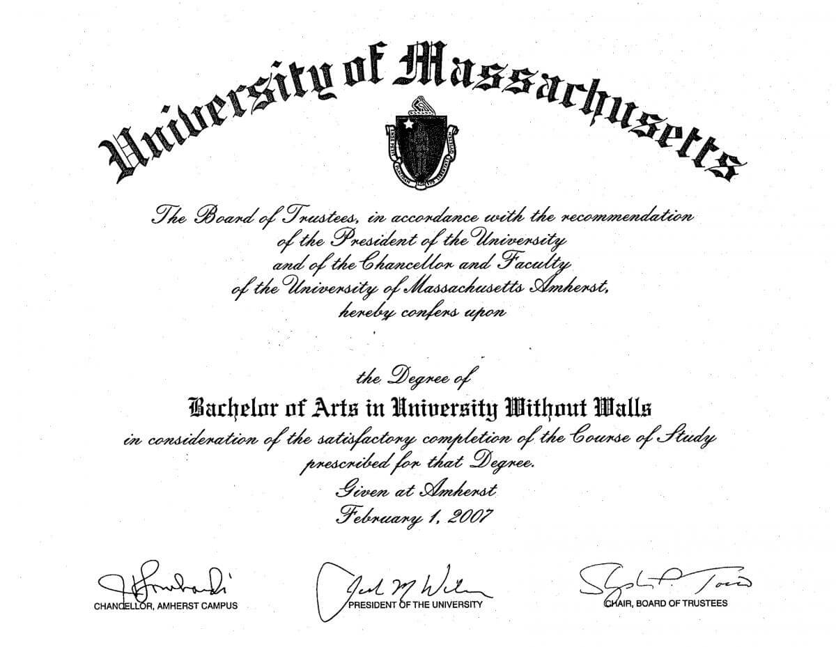 Colleges Diploma Of Graduation Certificate Templates New Within Masters Degree Certificate Template