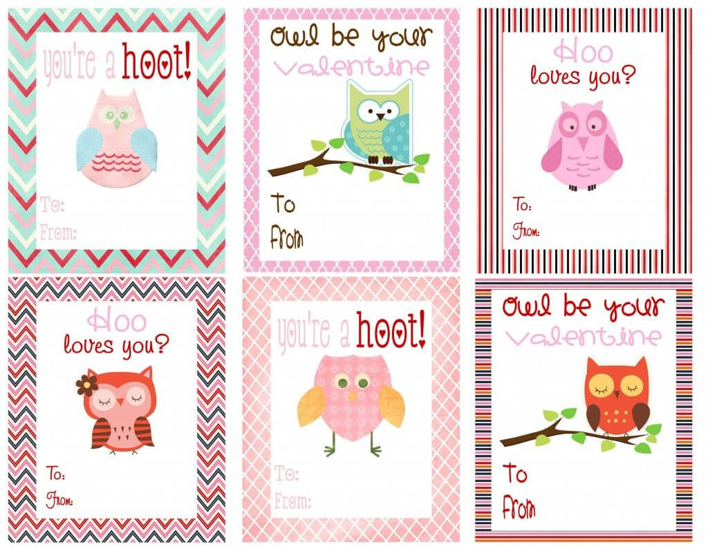 Color Pages ~ Color Pages Free Owl Printables Printable With Valentine Card Template For Kids