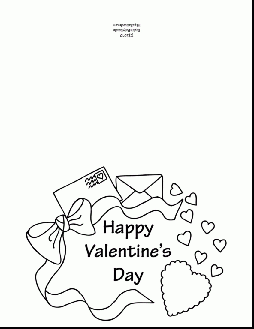 Coloring Page For Kids ~ Coloring Valentines Cards Free In Valentine Card Template For Kids