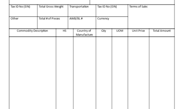 Commercial Invoice | Templates At Allbusinesstemplates throughout Commercial Invoice Template Word Doc