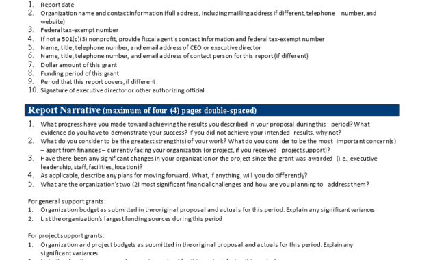 Common Grant Report | Templates At Allbusinesstemplates intended for Funding Report Template