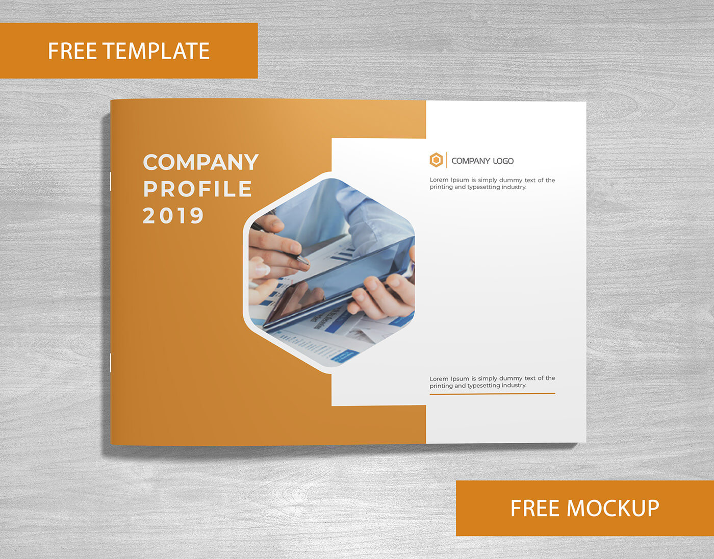 Company Profile Free Template And Mockup Download On Behance Intended For Free Brochure Template Downloads
