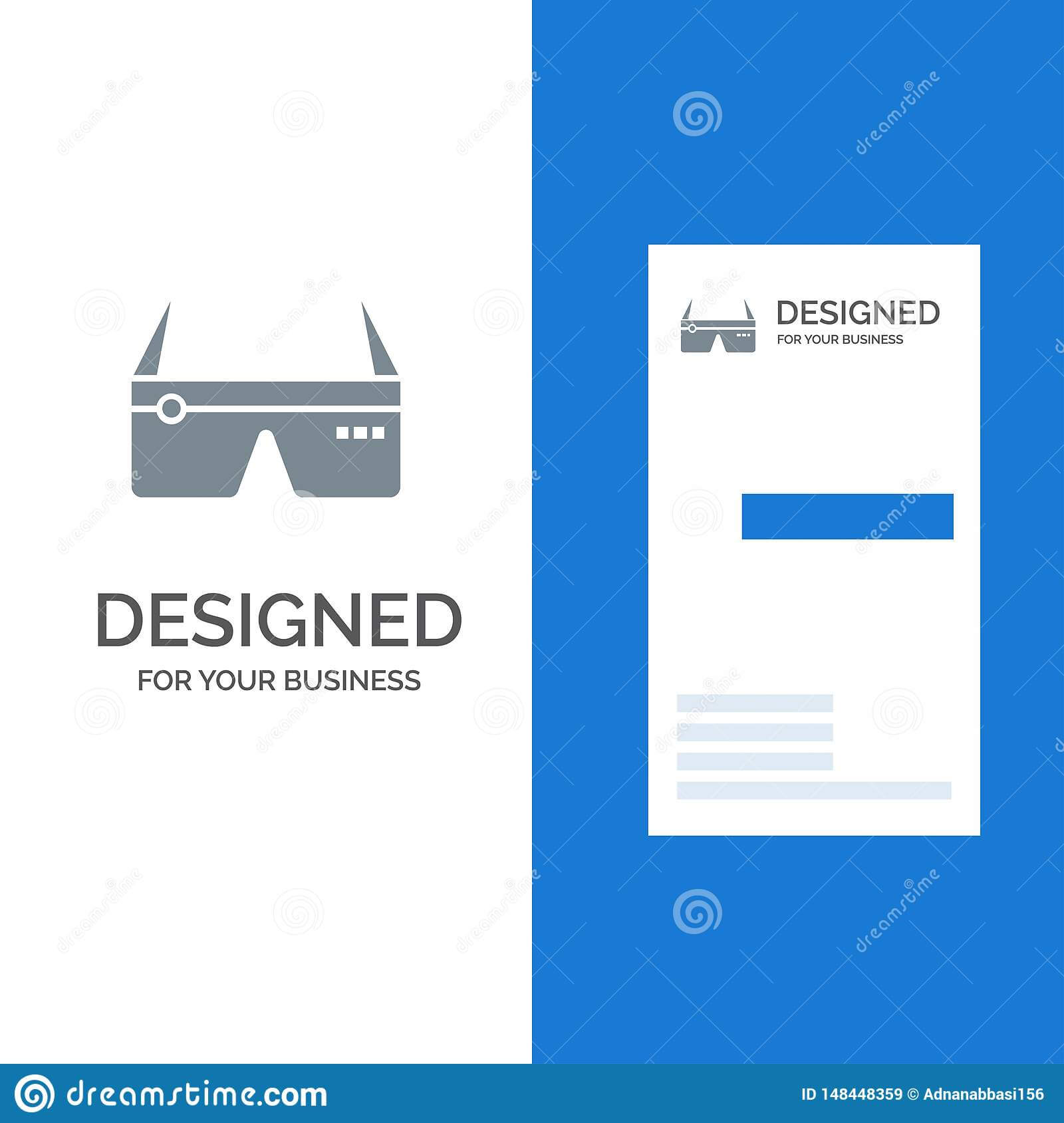 Computer, Computing, Digital, Glasses, Google Grey Logo In Google Search Business Card Template