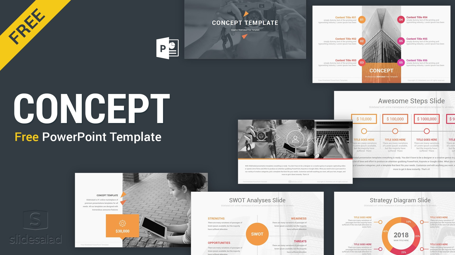 Concept Free Powerpoint Presentation Template - Free Inside Raf Powerpoint Template