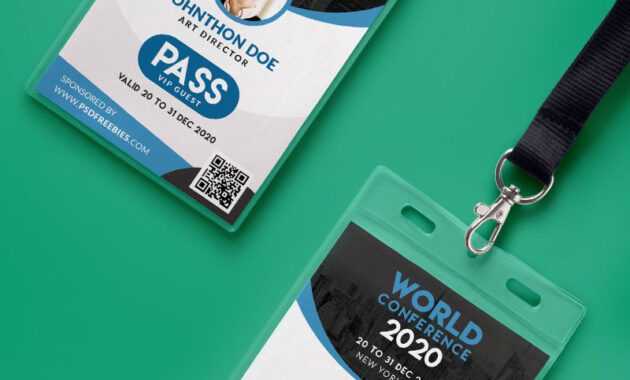 Conference Vip Entry Pass Id Card Template Psd | Id Card with regard to Conference Id Card Template