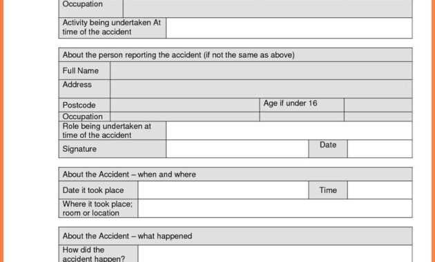 Construction Accident Report Form Sample | Incident Report throughout Construction Accident Report Template