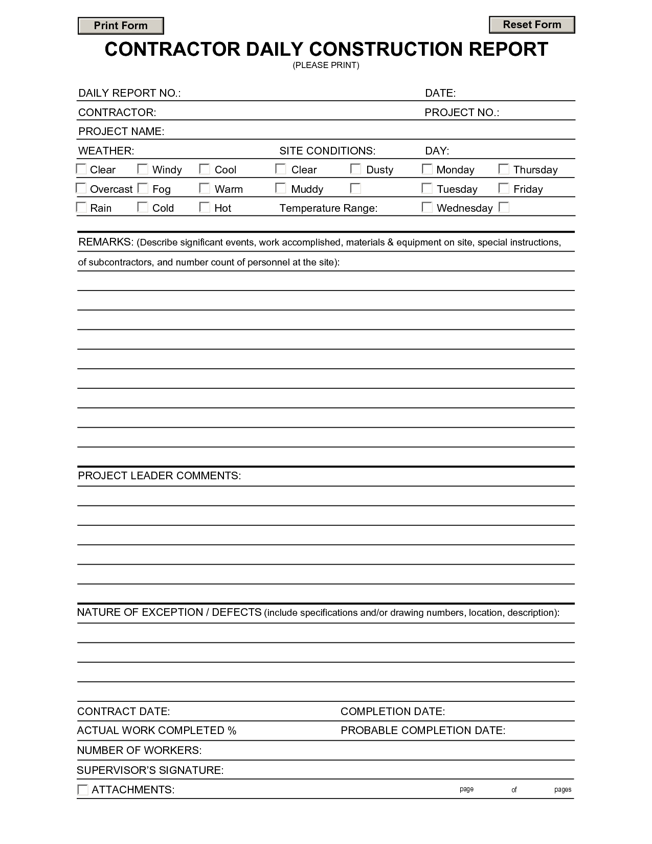 Construction Daily Report Template | Report Template, Daily Pertaining To Employee Daily Report Template